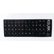   Kolink magyar billentyűzet matrica fekete alapon fehér betűk