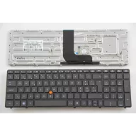   HP EliteBook 8570W gyári új svájci kiosztásí billentyűzet 652682-BG1