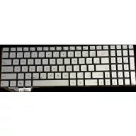   Asus N551JK, N551JW (G551JW) gyári új háttér-világításos keret nélküli US angol ezüst billentyűzet