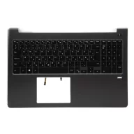   Dell Vostro 5568 használt magyar fekete-szürke háttérvilágitásos billentyűzet modul ujjlenyomat-olvasó nyílással (0FCN57, 0W53W1, 0TJRHX)