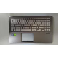   Asus VivoBook S15 X531F, S531F használt magyar háttér-világításos ezüst billentyűzet modul (13NB0LL2AM0301)