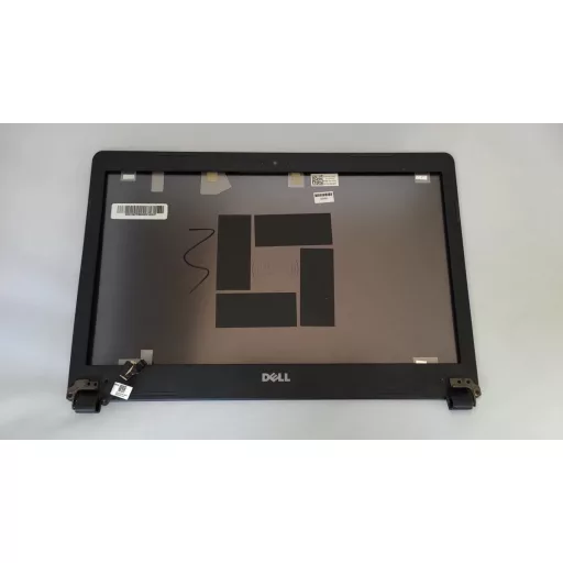 Dell Vostro 5460, 5470, Inspiron 5439 (érintőkijelző nélküli modell) használt ezüst LCD kijelző hátlap, keret, zsanér, webkamerával (0DH6PT, DH6PT)