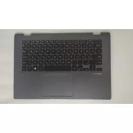   Asus TP412FAC-1A használt magyar háttér-világításos fekete-sötétszürke billentyűzet modul touchpaddal, hangszóróval (90NB0N31-R32HU0)