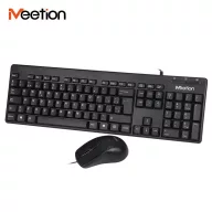 Meetion C100 vezetékes billentyűzet és egér fekete