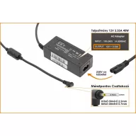 Samsung 12V 3.33A (40W) utángyártott laptop töltő