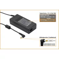  Asus 19V 1.75A (33W) 4mm x 1,35mm utángyártott laptop töltő