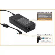   Acer 19V 4.74A (90W) 5,5mm x 1,7mm utángyártott laptop töltő