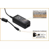   Asus 19V 2.37A (45W) 4,0x1,35mm utángyártott laptop töltő