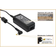   Lenovo 20V 2.25A (45W) utángyártot laptop töltő 4.0mm x 1.7mm